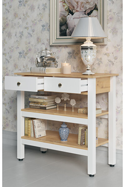 Boyut Mobilya Viene 2 Çekmeceli, Ara Raflı, Dekoratif Dresuar