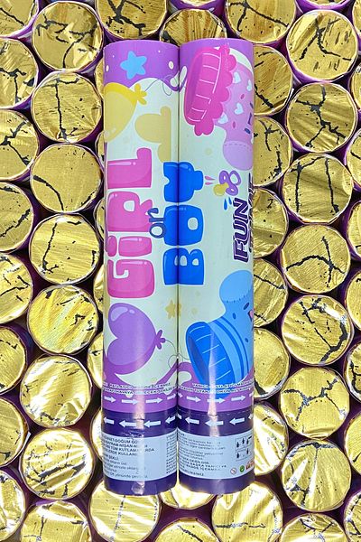 ZEYMERADE Pink Girl Confetti Gender Reveal Confetti for Girl or Boy