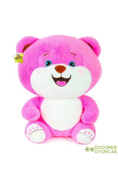 Pababo Pink Smiling Teddy Bear Mani
