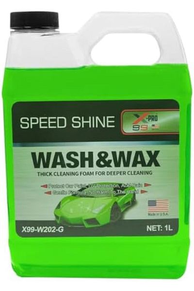 Generic X-Pro Speed Shine Wash & Wax - High-Foam Car Cleaner with UV Protection, 1L