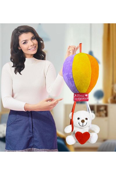 ÖZGÜNER Toy Colorful Flying Bubble Teddy Bear (100%) Domestic