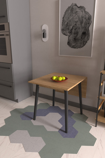 VİLİNZE Vilinze Avanos Mdf Katlanır Ahşap Mutfak Masası - 70x80 cm