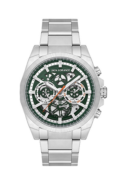 JACK LORANCE Jls0223301 Green & Silver Steel Men's Wristwatch