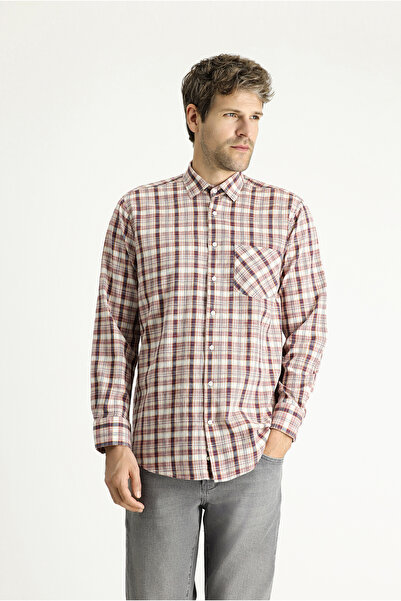 Kiğılı Βαμβακερό πουκάμισο με καρό σχέδιο μακρυμάνικο - κανονική εφαρμογή