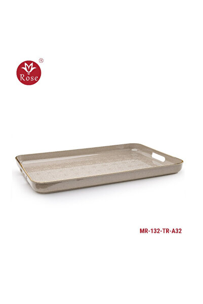 Rose صينية تقديم للشاي والقهوة (35*53 ) بنقشة اسلامية روز-132