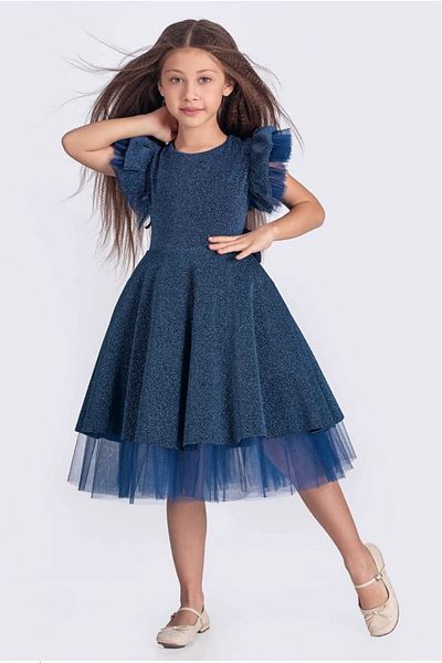 vestitino Girl's Evening Dress Tulle Detailed Glitter