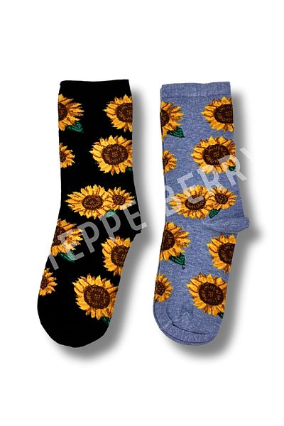 STEPPE BERRY 2 Pairs Sunflower Concept Boxed Socks Set