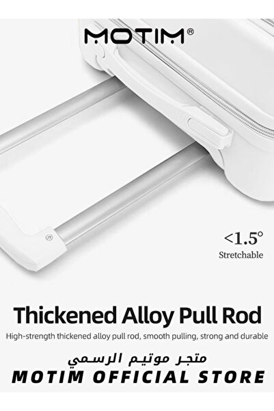 MOTIM Travel Luggage with Front Open Laptop Compartment Pocket Large Capacity Checked-in Luggage 26 inch