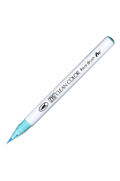 Zig Rb-6000At 036 Lt.Blue Brush Tip Pen - Clean Color Real Brush