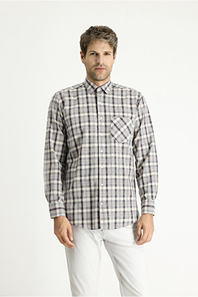 Kiğılı Βαμβακερό πουκάμισο με καρό σχέδιο μακρυμάνικο - κανονική εφαρμογή