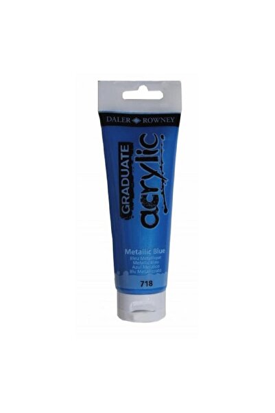 Daler Rowney Graduate Metallic Blue 120 Ml. Akrilik Boya 718