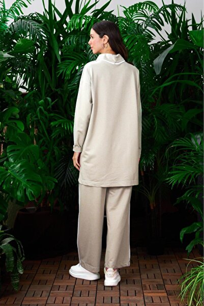 Moodbasic MOODBASİC BİYE DETAYLI TAKIM MM24.0230 Bej