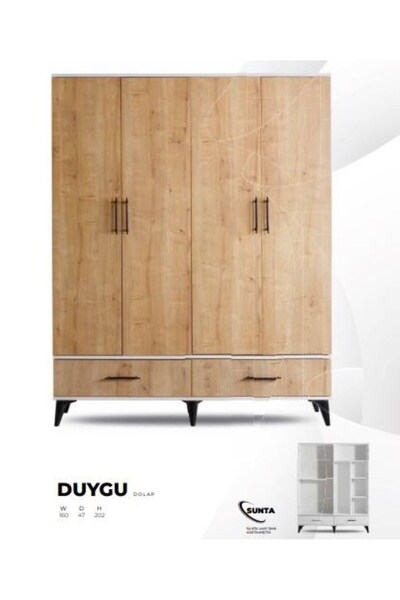 AYDINEV DUYGU 4 KAPAKLI DOLAP