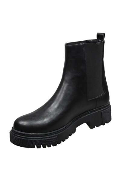 M.P. Kışlık Suya Dayanıklı Bağcıklı Kadın Bot Siyah