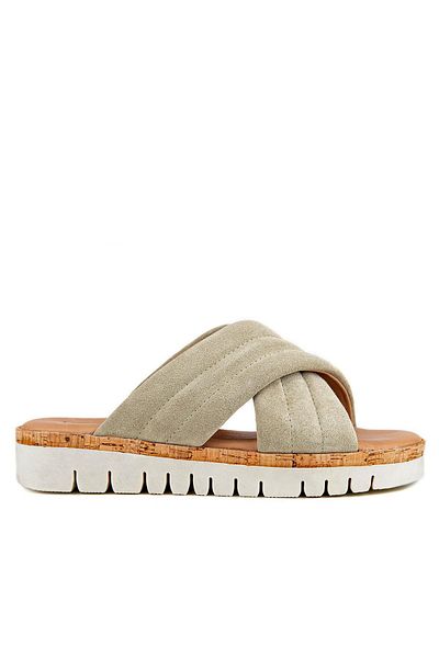 Muya Braska 35254 Genuine Leather Women's Slippers