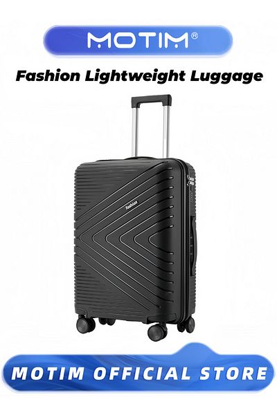 MOTIM Travel Luggage with ABS Material & Silent Spinner Wheels & TSA Lock & Nested Storage 28 inch