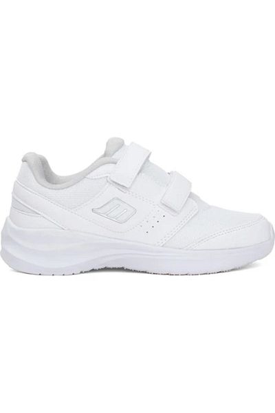 M.P. Lace-Up Casual Sneakers White Mesh Sneaker White