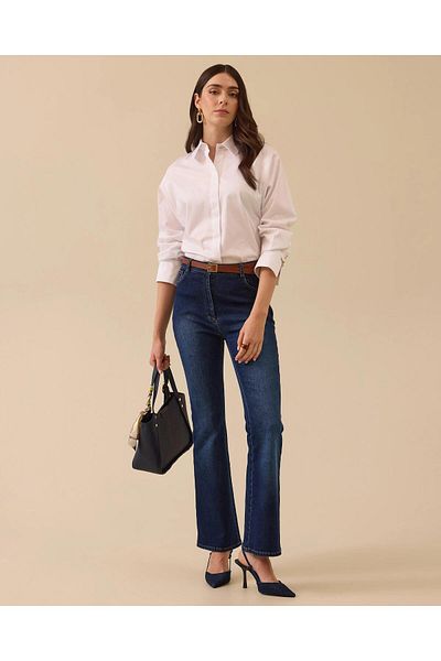SEÇİL Πουκάμισο Seçil Casual-25151001 Ecru