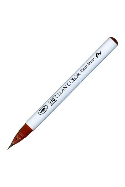 Zig Clean Color Real Brush Rb-6000At 060 Brown Brush Tip Pen