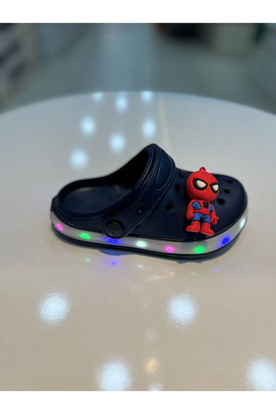 Akınal Bella Unisex Lighted Children's Slippers with Stickers