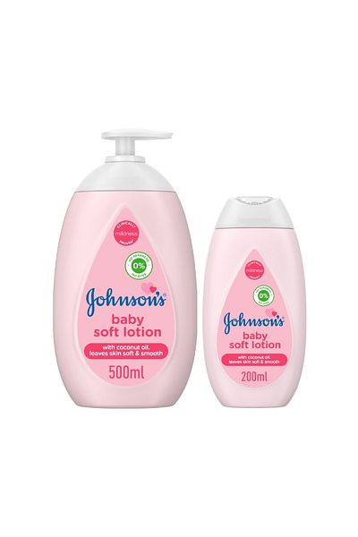 Johnson & Johnson Johnson's Baby Soft Lotion Pink 500 ml + 200 ml Gentle Moisture for Baby’s Soft & Delicate Skin