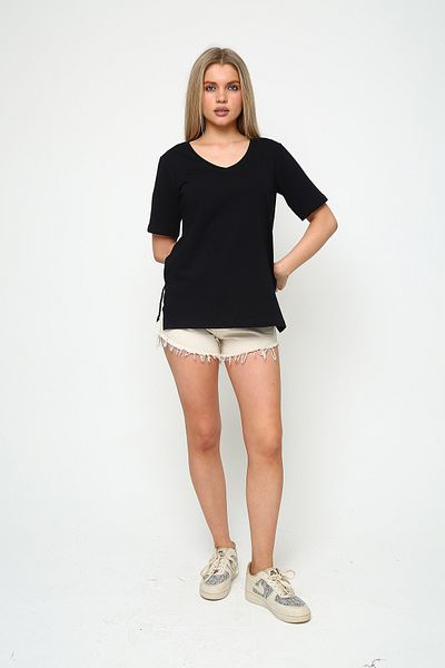 Oasis Super Quality V-Neck Regular Fit Basic Tunic with Side Slits