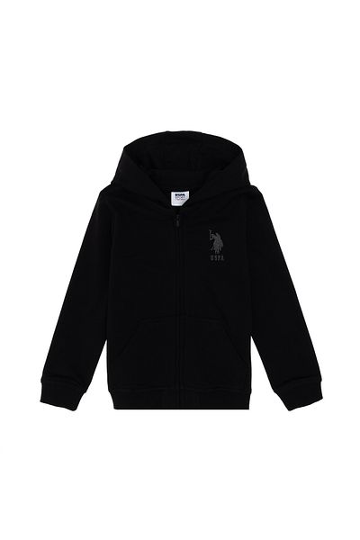 U.S. Polo Assn. Hanorac negru de bază pentru băiat 50304854-VR046
