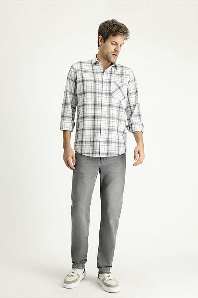Kiğılı Plaid Patterned Long Sleeve Cotton Shirt - Regular Fit