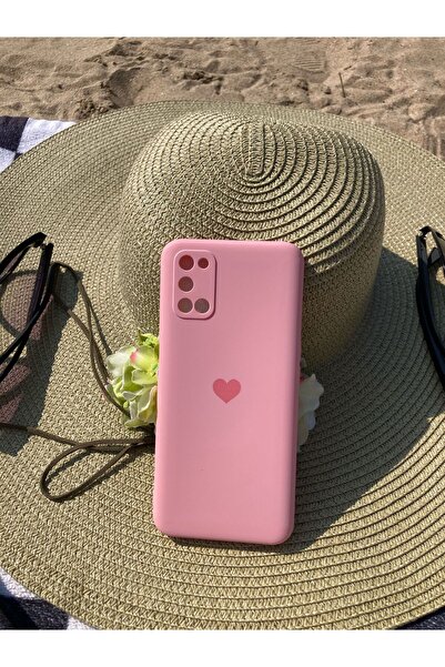 Newon OPPO A72 PEMBE KALP BASKILI İÇİ KADİFE PREMİUM LANSMAN KILIF