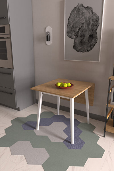 VİLİNZE Vilinze Avanos Katlanır Ahşap Mutfak Masası - 70x80 cm