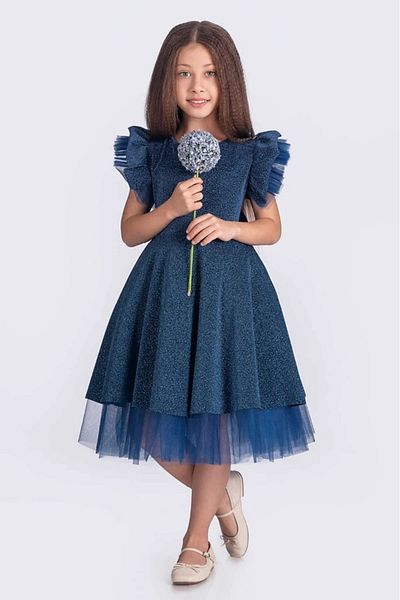 vestitino Girl's Evening Dress Tulle Detailed Glitter