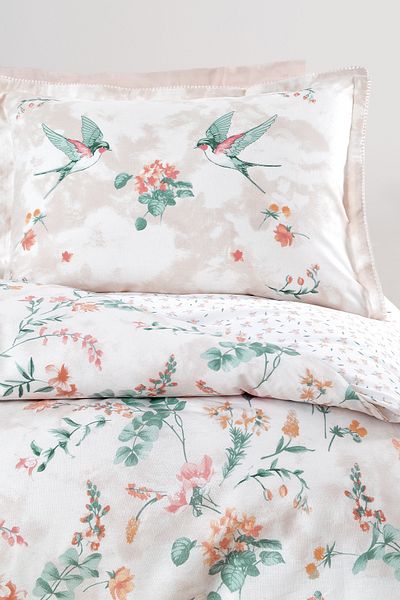 Yataş Pera Double Ranforce Duvet Cover Set - Beige