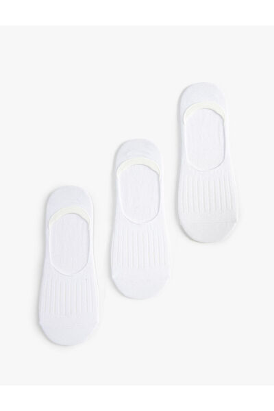 Koton Σετ κάλτσες μπαλαρίνας 3 τεμαχίων με υφή