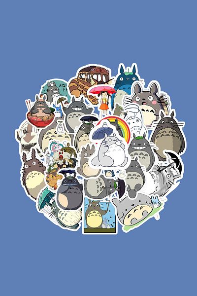 dadi ramba My Neighbor Totoro Sticker Pack - Bullet Journal - Planner - Notebook - Laptop Label Sticker
