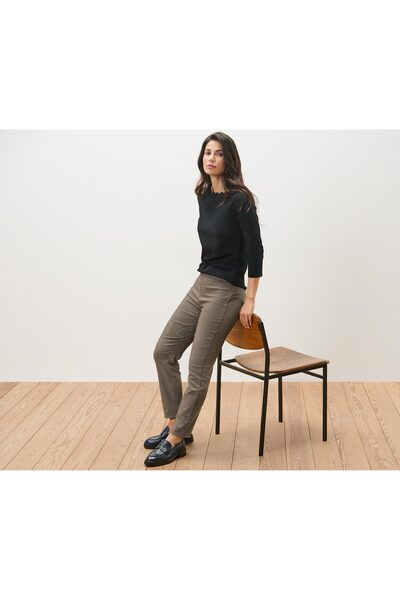 Tchibo Kazayağı Jakarlı Streç Pantolon