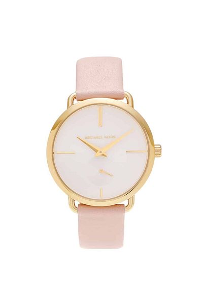Michael Kors Portia White Dial Blush Pink Leather Ladies Watch Item No. MK2659