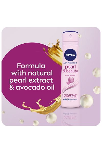 NIVEA Antiperspirant Spray For Women Pearl & Beauty 2 x 150 ml