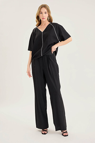 Vitrin Штани з еластичним поясом, з широкими штанинами та кріпленням для підв'язки