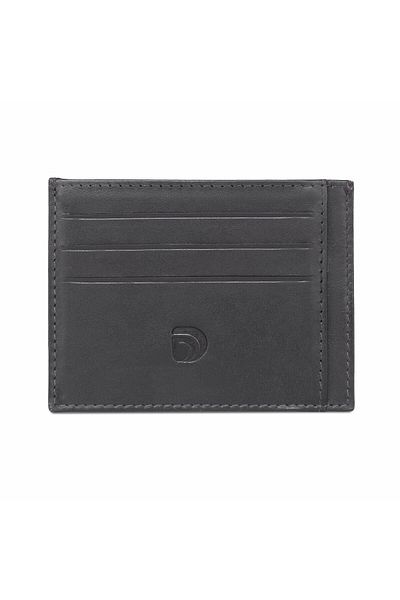 delis Unisex Card Holder, Achim Pt1195, Genuine Leather, Black
