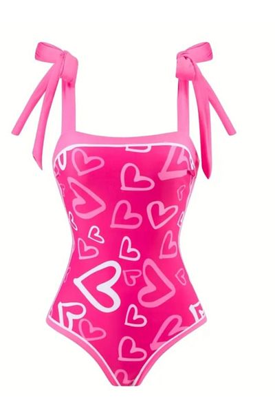 G&H UNDERWEAR Swimsuit Heart Pareo Set