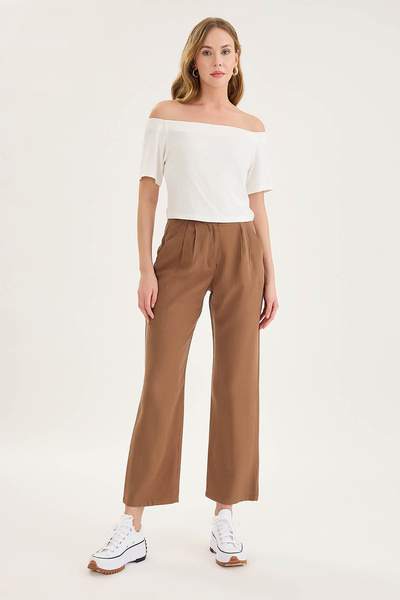 Vitrin Високі штани з плісированою талією