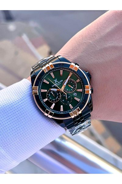 Daniel Klein Men's Wrist Watch - Steel Band 3 Atm Water Resistant Functions