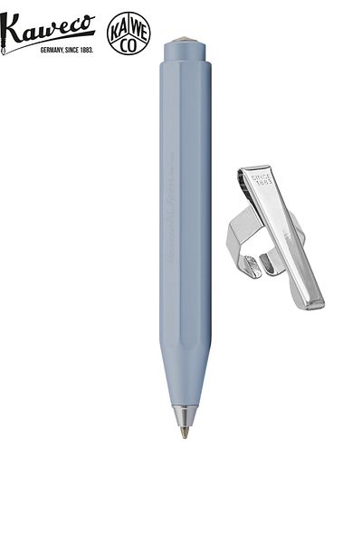 Kaweco 10001203   Al Sport Ballpoint Pen Light Blue Clip Gift Special Gift Boxed