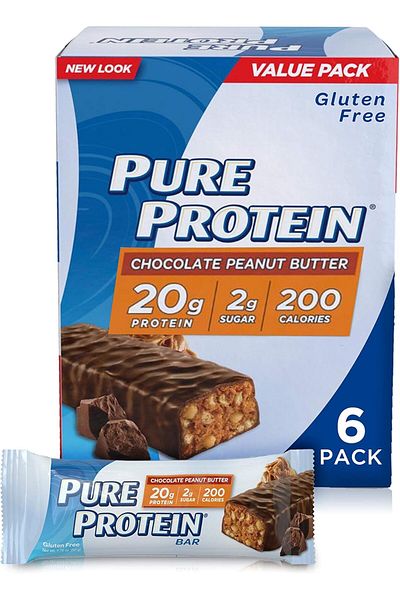 Pure Protein Chocolate Peanut Butter Bar (50 Grams x Box of 6pcs) | Healthy Snacking | Gluten Free |