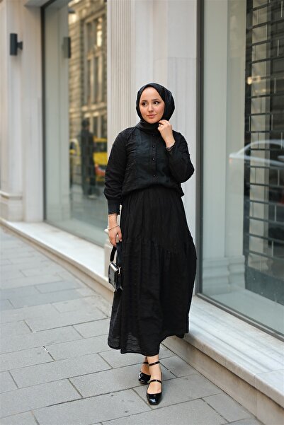 LOCCO Γυναικείο Σετ Μαύρο Guipure