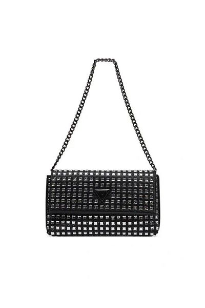 Guess Women's Zalina Black Logo Shoulder Bag