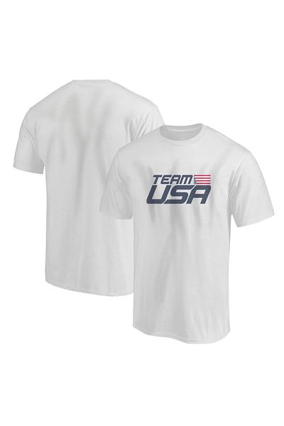 usateamfans Ανδρικό μπλουζάκι White Team U.S.A