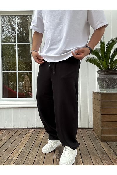 BYBASICMAN Black Basic Baggy Tracksuit Jj-711
