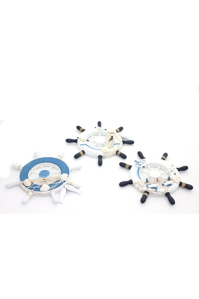 MEKs Wooden Marine Wall Hanging Rudder