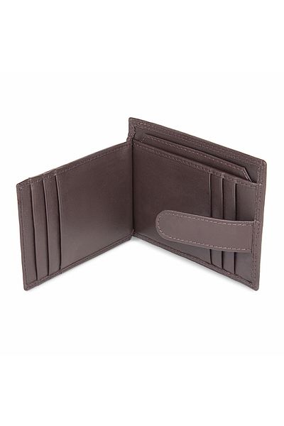 delis Port Card Unisex , Cezar Pt1192, Piele Naturala, Maro